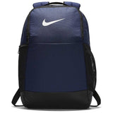 Nike Brasilia Medium Training Nike Backpack for Women and Men with Secure Storage & Water Resistant Coating, Midnight Navy/Black