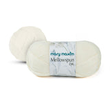 Mary Maxim Mellowspun DK Yarn, Lightweight Acrylic Cream Crochet Yarn for Baby Blankets, Afghans, Sweaters, and Clothing, 284 Ya