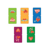 woopme Set of 5 Magnetic Love Cartoon Art Design Bookmark for Book Lovers Readers Students Gift Magnetic Page Clips Folding