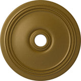 Ekena Millwork CM24DIGLS Diane Ceiling Medallion, 24OD x 3 5/8ID x 1 1/4P (Fits Canopies up to 6 1/4), Hand-Painted Gold