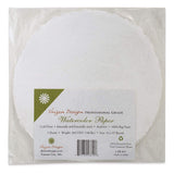 Shizen Design, Watercolor Paper, White, Cold Press, 12 Inch Circle, Pack of 5 Sheets, NR 803