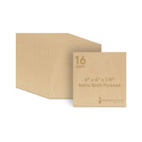 6 mm Baltic Birch Plywood 1/4 x 6 x 6 Inch, Box of 16 B/BB Grade Craft Wood, Stronger Than Basswood Sheets, for Laser, CNC Cutti