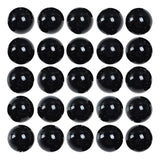8mm Black Agate Beads for Bracelet Natural Agate Stone Beads Round for Jewelry Making 48pcs/Strand