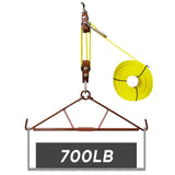 Atflbox Game Hoist Gambrel with 700LB Capacity Deer Hanger and Elk Dual Pulley Hoist Lift System, Hunting Game Hanging Kit for D