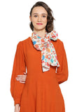 Dupatta Bazaar WomenS Printed Satin Christmas Holiday Scarf
