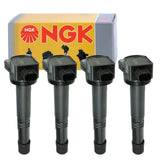 4 pc NGK Ignition Coils compatible with Honda CR-V 2.4L L4 2010-2014