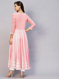 Gosriki Women'S Georgette Chikankari Embroidered Anarkali Kurti (Kari Peach-Gs_S_Peach_Small),Peach,,B0C5RWDHDN