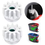 Pedal Bearing Replacement for OCedar Mop Bucket - Easy Fix for O-Cedar Easywring Bucket System. 2 Pack One Way Clutch Gear Sproc