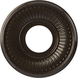 Ekena Millwork CMP10BEERU Berkshire Thermoformed PVC Ceiling Medallion (Fits Canopies up to 4 1/2), 10OD x 3 1/2ID x 3/4P, Unive