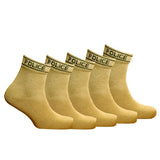Vdangi Police Khaki Socks For Men Women Comfort Style For Tactical Professionals Khaki Uniform Law Enforcement Combo Pack Of 5 P