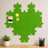 QUIET CANVAS DIY Puzzle Pinboard, 1x1 ft, Pack 8, 50 Push Pins (Green)