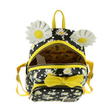 Loungefly Minnie Mouse Daisies Mini Backpack Blackwhiteyellow