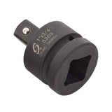 SUNEX TOOLS 5303, 1 Inch Drive, 1 Female x 3/4 Male Impact Adapter, CrMo Steel, Ball Detent, Tapered Square End, Meets ANSI S