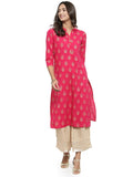 Gosriki Women'S Cotton Kurta (Kur190052-Xxl_2Xl_Pink),2xl,,B07QBG1ZL2
