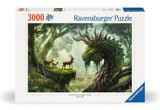 Ravensburger - The Forest Dragon Awakes - 3000 Piece Jigsaw Puzzle - Fantastical, Mythical Scene in Stunning, Bold Detail - Fram