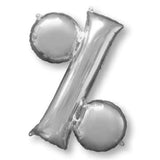Anagram Symbol% Silver Foil Balloon, 34,33007