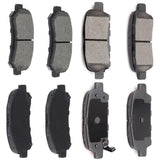 AUTOMUTO 8PC Front & Rear Disc Brake Pads Set D905 D1374 For Nissan Maxima 2009-2014 2016-2017