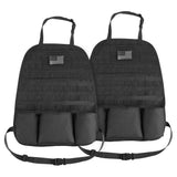 JOYTUTUS Car Seat Back Organizer, 2 Pack Universal Molle Seat Back Organizer, Tactical Molle Vehicle Panel Car Seat Cover Protec