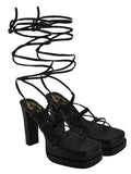 Shoetopia Girls Lux-A Black Heeled Sandal - 2 Uk (Girls-Lux-A-Black),Black,2,B0CQK49FRV