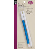 Dritz 710 MarkBGone Marking Pen Combo Pack, Blue & White