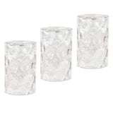 Eumyviv Clear Hammered Glass Lamp Shade Replacement with 1-5/8-Inch Fitter Opening, Water Ripple Glass Lampshade Accessory for L