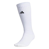 Adidas Select Basketball Socks 1 Pair, White/Black/Clear Onix Grey/1/Slouch Crew/Crew, Large