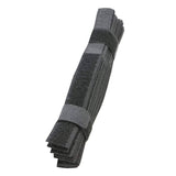 Syga 10 Pcs Reusable Cable Tie Straps Fastener Wire SelfAdhesive Hook Loop Cable Organizer 180Mm X 20Mm (Black)