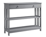 Convenience Concepts Mission 1 Drawer Console Table, Gray