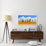 Herd Of Wild Horses-Paper Art-50,,X26,,