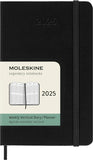 Moleskine Classic 12 Month 2025 Weekly Vertical Planner, Hard Cover, Pocket (3.5 x 5.5), Black, 144 pages