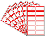 BlackArto Name Tag Stickers 2x1 inch Vinyl Waterproof NonTearable Stickers with Border Strong Adhesive Badges Labels for Scho