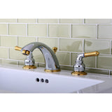 Kingston Brass Kb967 Magellan Widespread Bathroom Faucet, 8-Inch Adjustable Center, Brushed Nickel/Polished Chrome