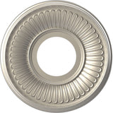Ekena Millwork CMP10BEBAL Berkshire Thermoformed PVC Ceiling Medallion (Fits Canopies up to 4 1/2), 10OD x 3 1/2ID x 3/4P, Brigh