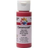Delta Creative Ceramcoat Acrylic Paint in Assorted Colors (2 oz), 2083, Fire Red