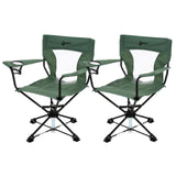 ARROWHEAD OUTDOOR 2-Pack 360 Swivel Hunting Chair Stool Seat, Perfect for Blinds, No Sink Feet, Supports up to 450lbs, Carrying