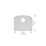 Stainless Steel Sink Grid (Fits Diamond Single Bowl)