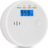 Carbon Monoxide Detector,Carbon Monoxide Alarm with LCD Digital Display Sound Light Warning,Battery Powered High Accuracy Co Gas