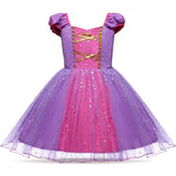 Dressy Daisy Princess Costume Fancy Sparkle Tulle Dress Up for Toddler Girls, Halloween Birthday Party Outfit Size 2T, Purple 20