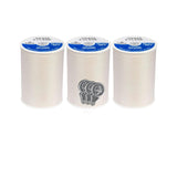 Coats & Clark Dual Duty All Purpose Sewing Thread 230A 400 Yards Each Spool 3 Pack Bundle with Bella's Crafts Needle Threaders (