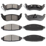 ECCPP D931-7834 D1040-7944 Front Semi Metallic & Rear Ceramic Disc Brake Pad Set Fit For Ford For Crown Victoria 2003-2011,For L