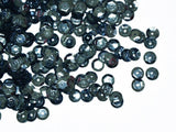 The Design Cart 6 mm Dark Gray Round Circular Plastic Sequins Sitara for Embroidery, Embellishing Handbags, Apparels, Art Craft