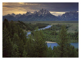 Teton Range At Snake River Overlook, Grand Teton National Park, Wyoming-Paper Art-34,,X26,,