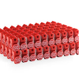 BETERTEK Peg Hook Locks Stop Lock 100pcs Plastic red Stop Locks Retail peg Hook Security Locks pegboard peg Locks Retail Securit