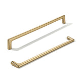 khtumeware 2 Pack Brushed Brass Cabinet Pulls 12 Inch(305mm) Hole Centers Satin Gold Cabinet Pulls Kitchen Cabinet Hardware for
