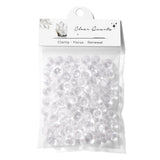 Raicegs 100pcs 5 8mm Rondelle Clear Quartz Beads Natural Gemstone Beads Abacus Disk Stone Loose Beads for Jewelry Making DIY Br