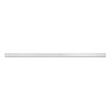 Alumicolor Aluminum Standard Straight Edge With Non-Slip Back, 36In, Silver