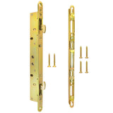 Multi-Point Mortise Lock for Sliding Patio Glass Door, Dual Point Hooks Latch with Anti-Slam Pin and Keeper Fits Handle with 3-1