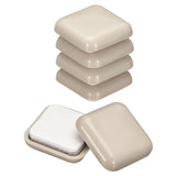 uxcell Furniture Sliders, 8Pcs 1 - Plastic Self-Adhesive Square Sliding Pads, Chair Glides for Carpeted Tile Vinyl Hardwood Floo