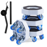 DoReFaSol New Upgrade Furniture Sliders, Furniture Lift Heavy Duty Furniture Moving System with Roller Dolly Set Mover Tool Set7