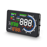 wiiyii Heads Up Display for Cars, Digital Speedometer for Car A8 with OBD Function, 5.5 Inch Large Screen, HUD Speedometer for C